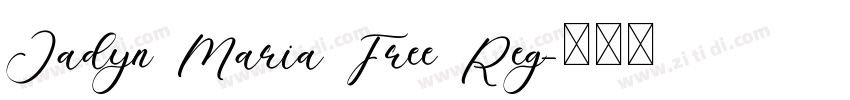 Jadyn Maria Free Reg字体转换